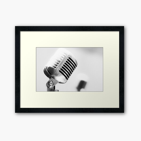 Mic Framed Art Print