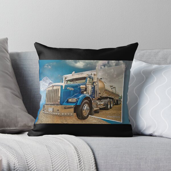 Forklift Truck Pillow Cushion. Personalized Accent Pillows