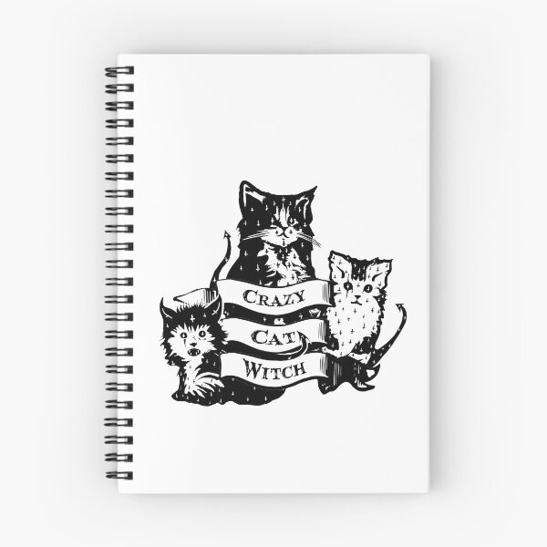 Item preview, Crazy Cat Witch Lady Adorably Evil Devil Kittens Halloween designed and sold by thebeeholder.