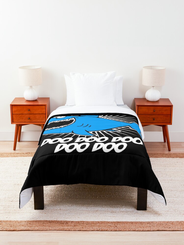 Alternate view of Happy Shark Doo Doo Doo Comforter