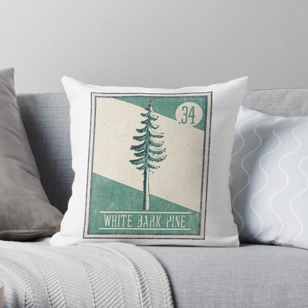 Designart 'Chinese Pine Tree' Trees Throw Pillow - Bed Bath