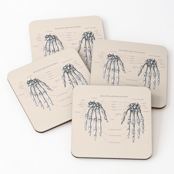 Item preview, The bones of the human right wrist and hand. designed and sold by Squirrox.
