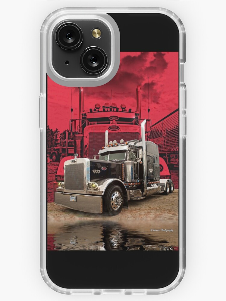 Peterbilt with Red Peterbilt background