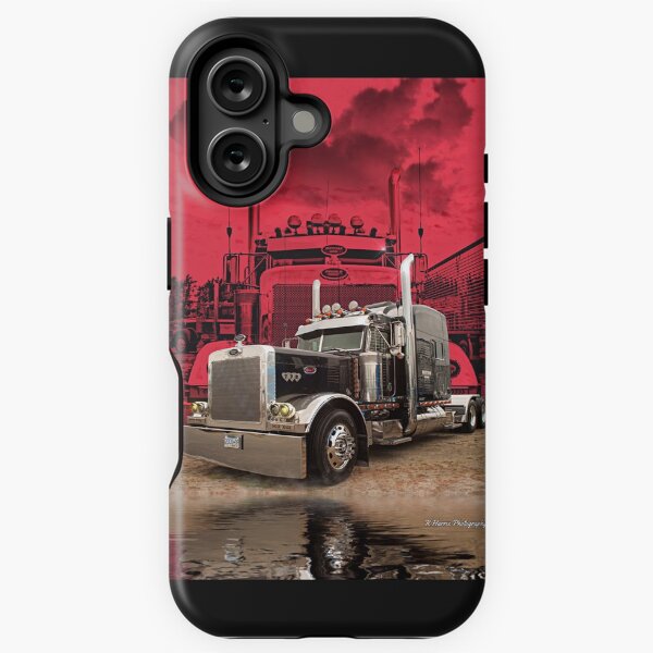 Item preview, Peterbilt with Red Peterbilt background designed and sold by rharrisphotos.