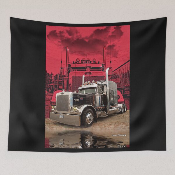 Item preview, Peterbilt with Red Peterbilt background designed and sold by rharrisphotos.