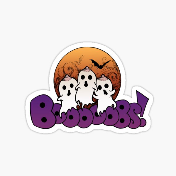 Item preview, Booooobs! Funny Halloween illustration for breastfeeding moms and babies.  designed and sold by RedFinchDesigns.