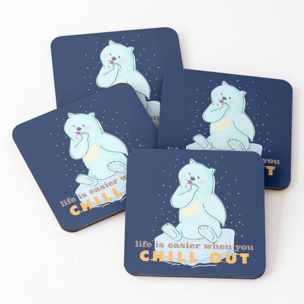 Item preview, POLAR BEAR EATING POPSICLE designed and sold by aydapadi.
