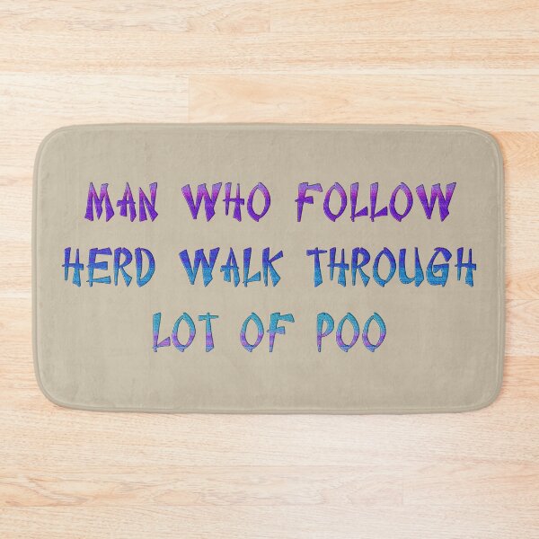 Item preview,  Man who follow herd walk through lot of poo. designed and sold by Squirrox.