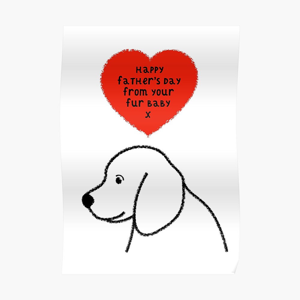 Cute Dogs Happy Fathers Day Card Talk To The Paw Greeting Cards 