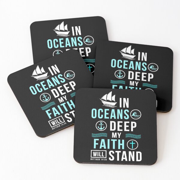 Item preview, Christian gift ideas In Ocean Deep my Soul Stand Gospel Bible verse inspirational motivational gift designed and sold by LoveEveryWear.
