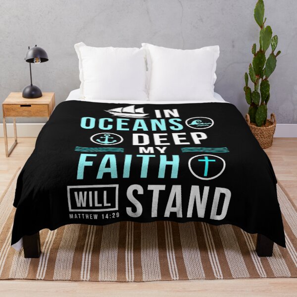Item preview, Christian gift ideas In Ocean Deep my Soul Stand Gospel Bible verse inspirational motivational gift designed and sold by LoveEveryWear.
