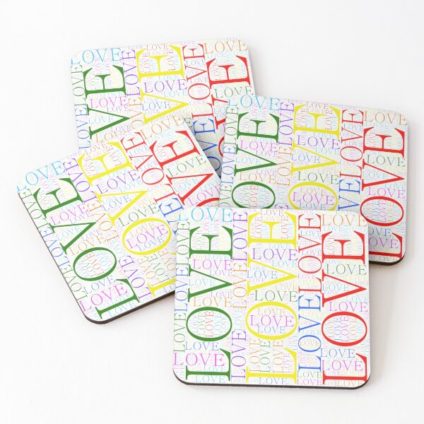 Item preview, word love seamless pattern designed and sold by atevern.