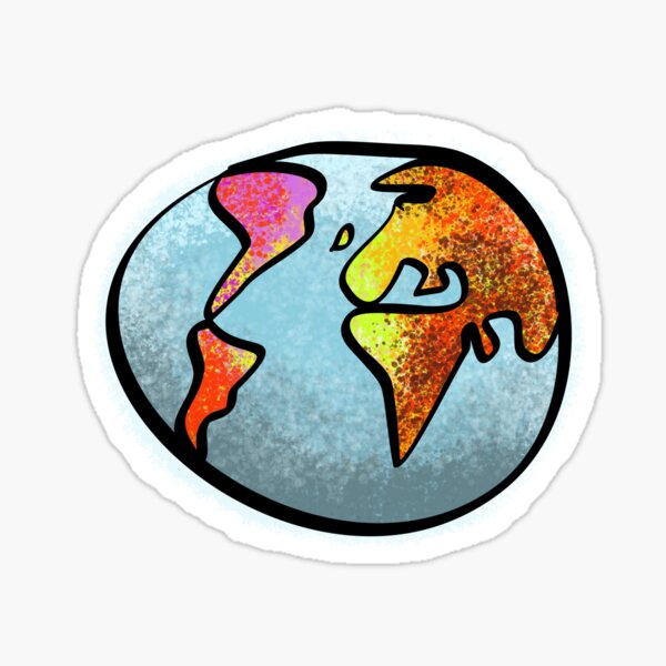 The earth Sticker