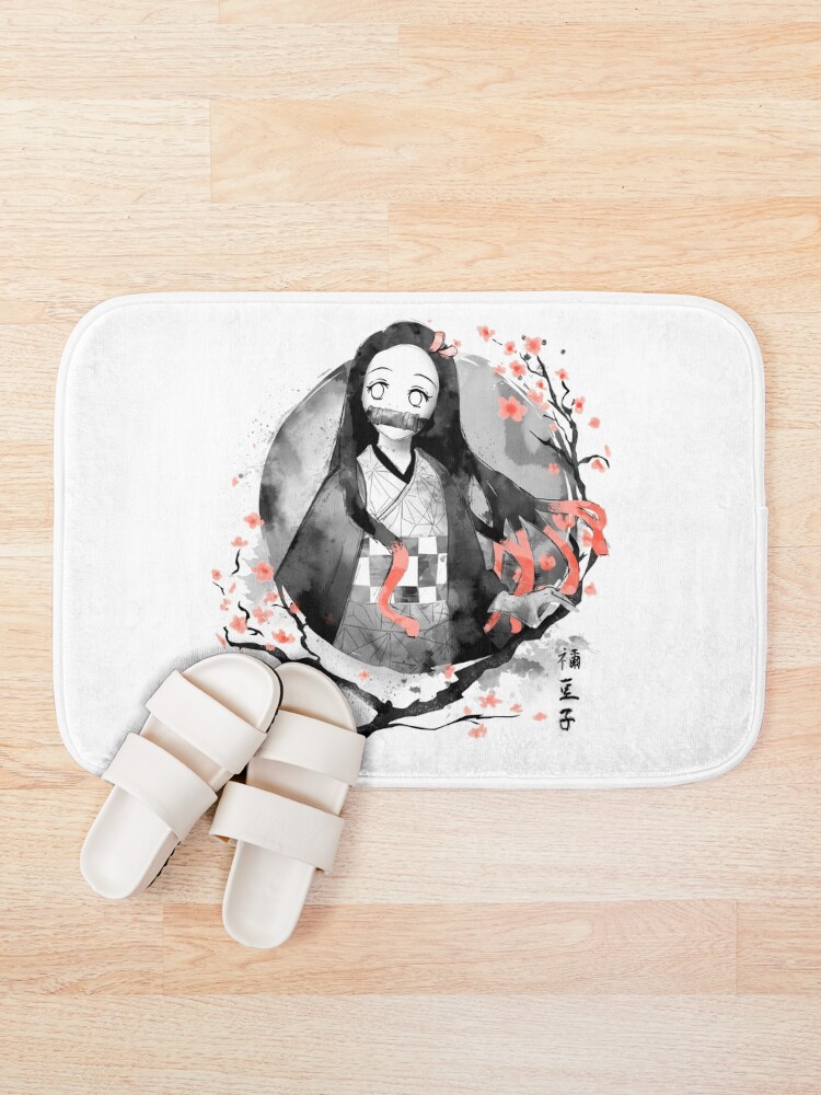 Alternate view of Nezuko Ink Bath Mat