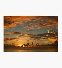 South Pacific sunset - Guam Photographic Print