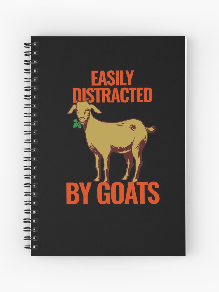 Easily Distracted By Goats Adhd For Enfp Entp Intp And Infp Spiral Notebook By Isstgeschichte Redbubble