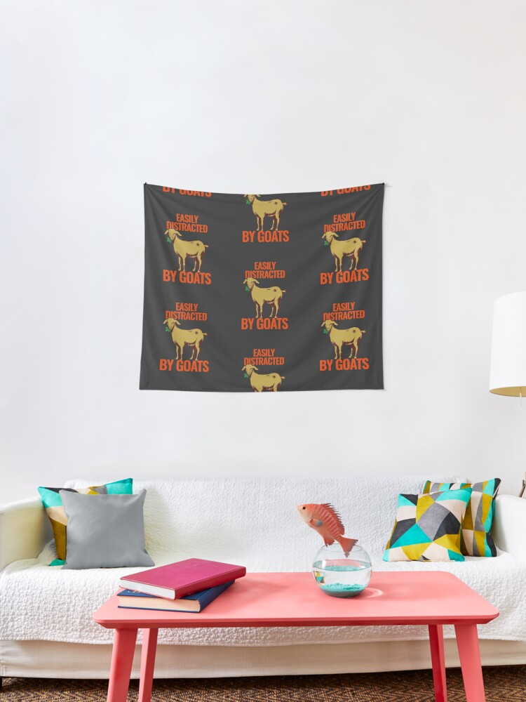Easily Distracted By Goats Adhd For Enfp Entp Intp And Infp Tapestry By Isstgeschichte Redbubble