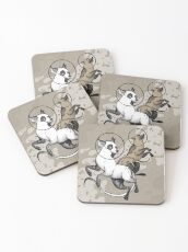 Space doggos Coasters