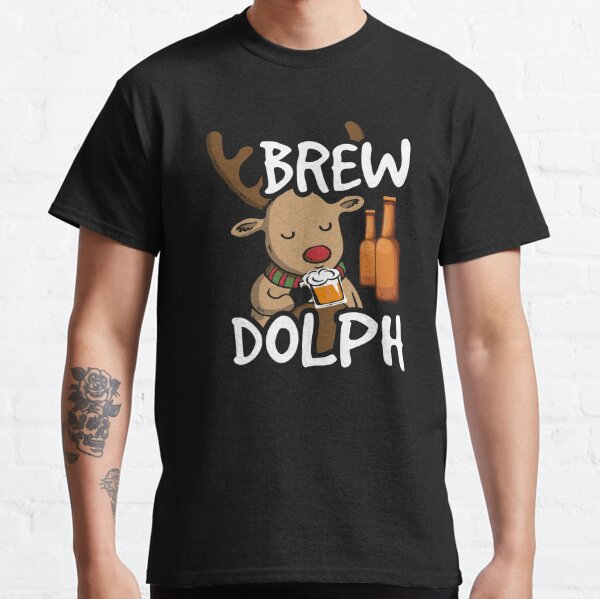 Brewdolph T-shirt Christmas Beer Shirt Gift for Brewers