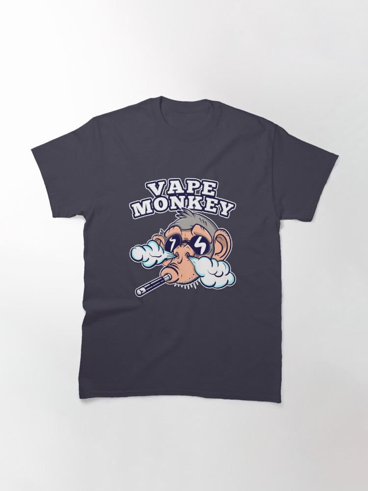 Vape Ape Animal smoking Art Cool Graphic T Shirt Tee Shirt Print 