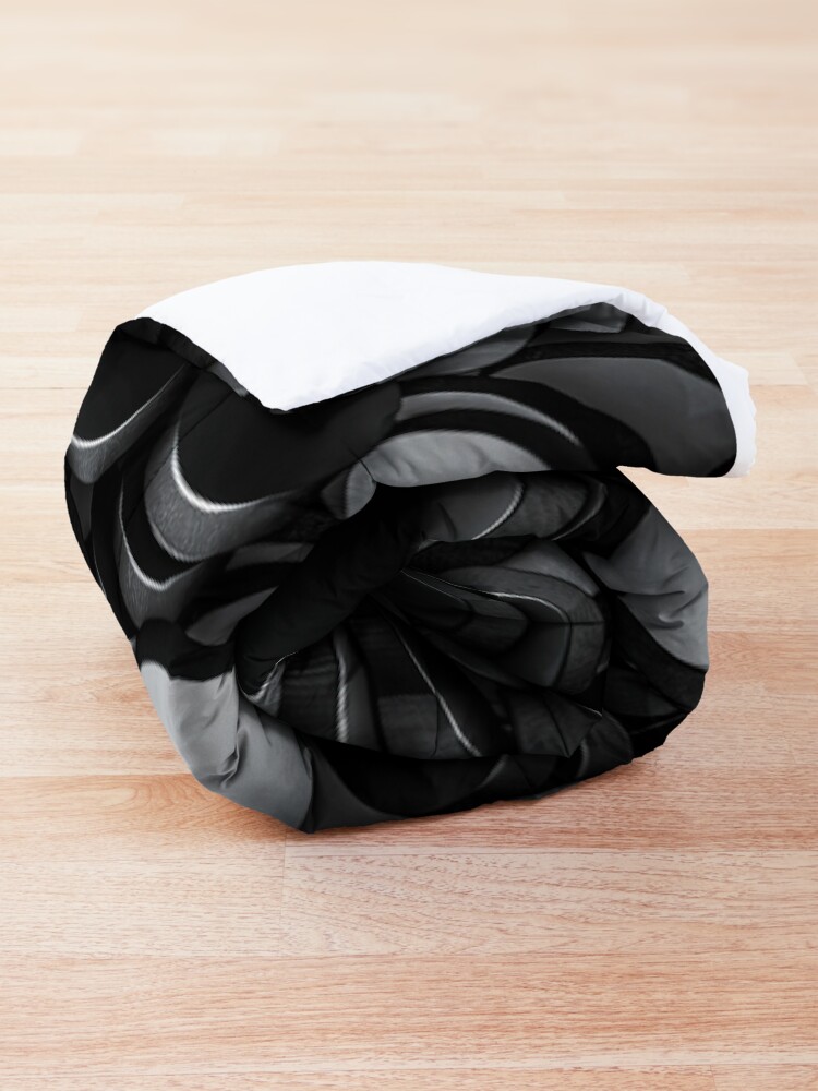 Alternate view of Hockey pucks Comforter