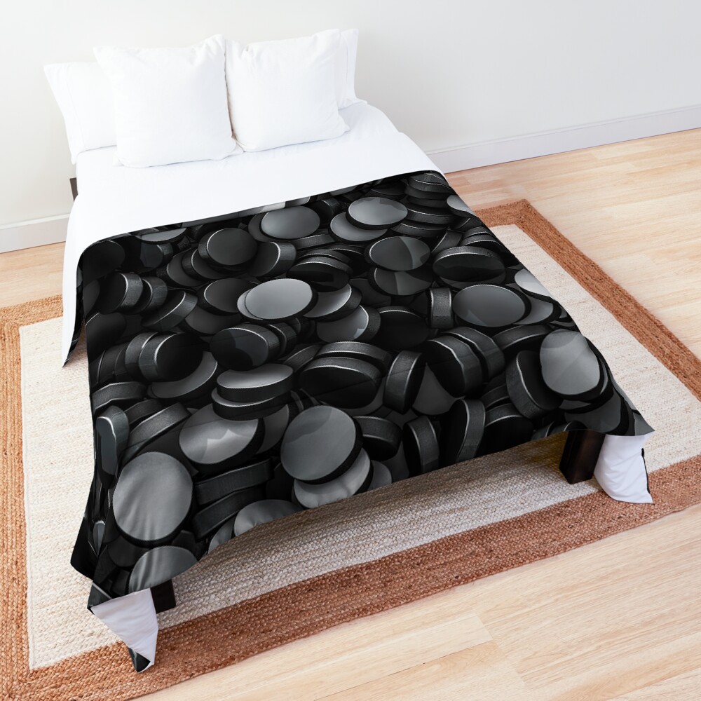 Hockey pucks Comforter