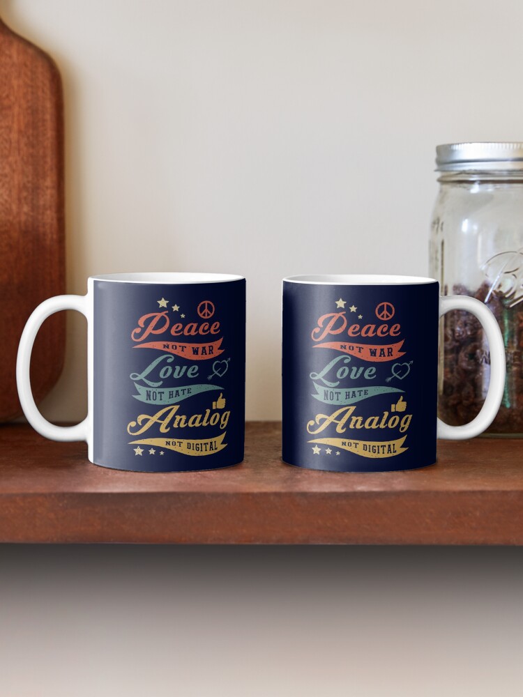 Alternate view of Analog Not Digital Coffee Mug