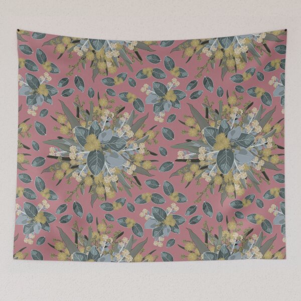 Item preview, Vintage Golden Wattle Pattern designed and sold by Sketchbook Designs.