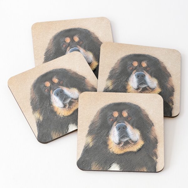 Item preview, Tibetan Mastiff Painting - Cute Original Dog Art designed and sold by alpendesigns.