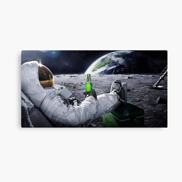 Space Beer Canvas Print