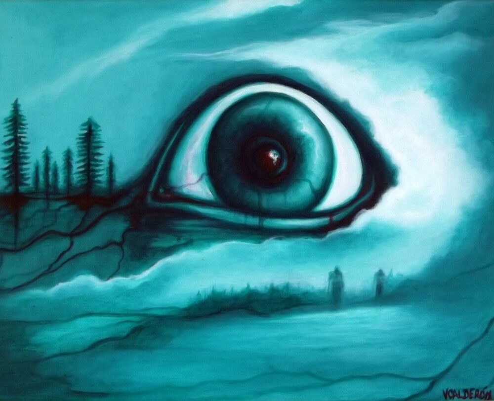 "Buried in the Woods" Creepy Eye Art by VCalderon by VCalderonArt...