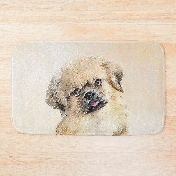Item preview, Tibetan Spaniel Painting - Cute Original Dog Art designed and sold by alpendesigns.