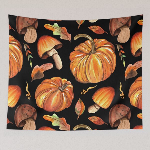 Item preview, Hello autumn pumpkin pattern designed and sold by wolfgangrainer.