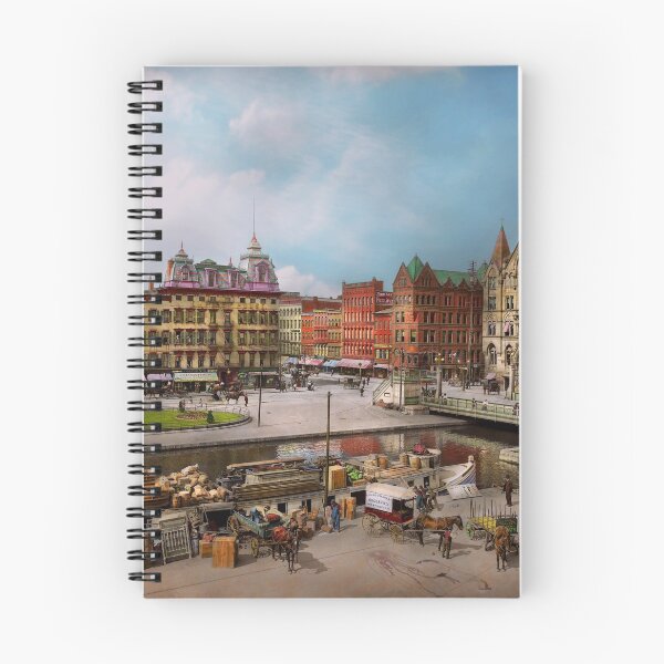 Item preview, City - Syracuse NY - The Clinton Square Canal 1905 designed and sold by Mike Savad Photography.