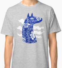 The Water Horse in Blue and White Classic T-Shirt