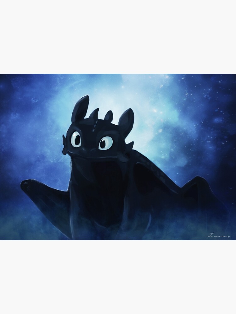 Thumbnail 3 of 3, Art Print, Toothless - painting designed and sold by Liancary.