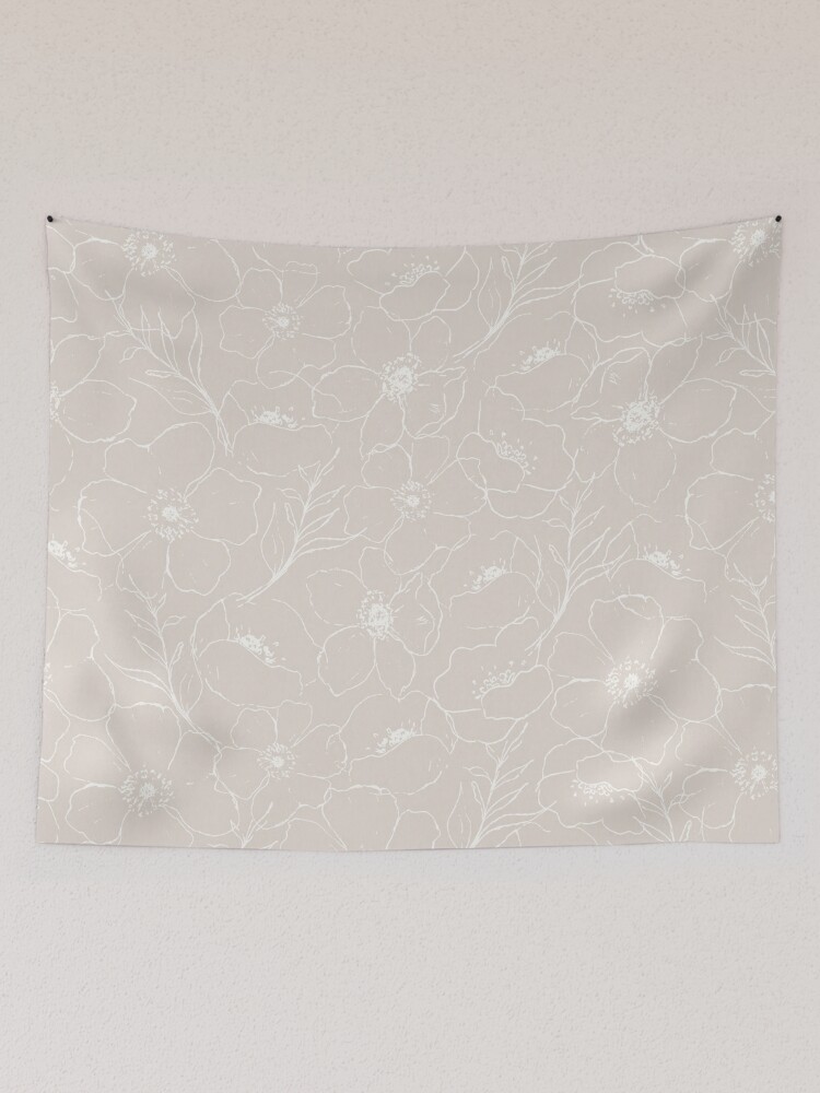 Neutral color tapestry sale