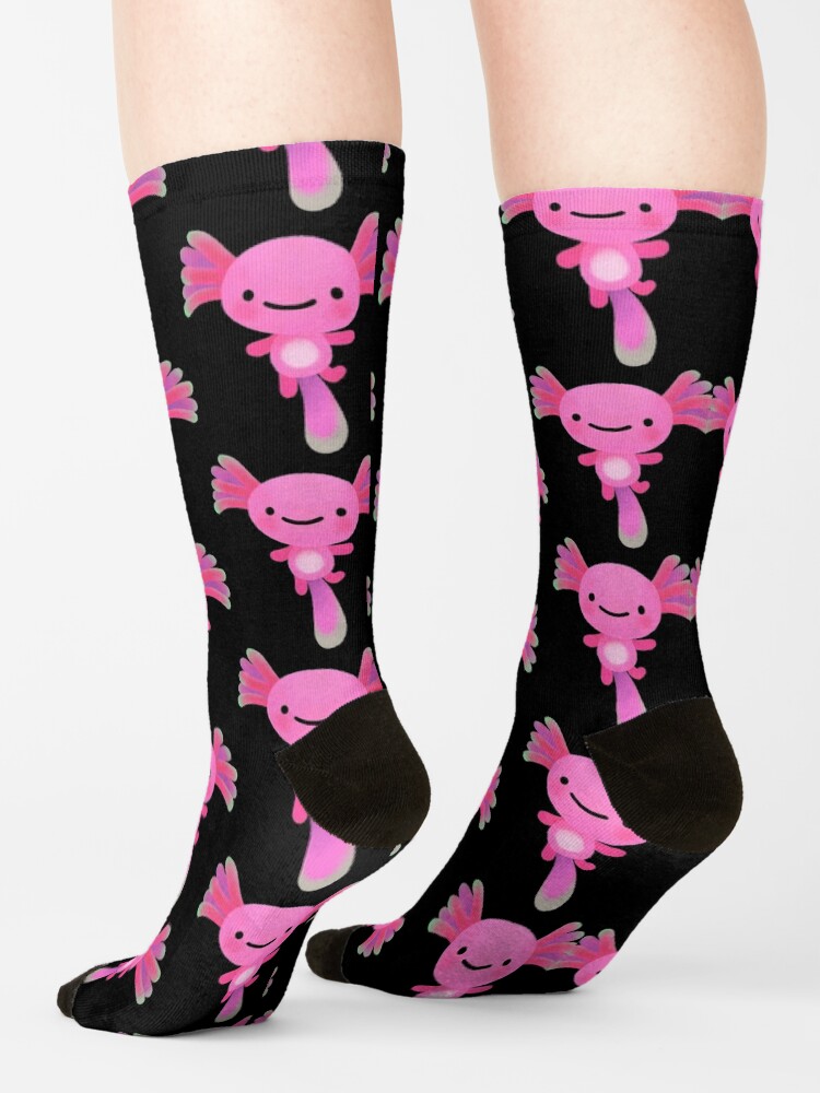 Alternate view of Coral axolotl Socks
