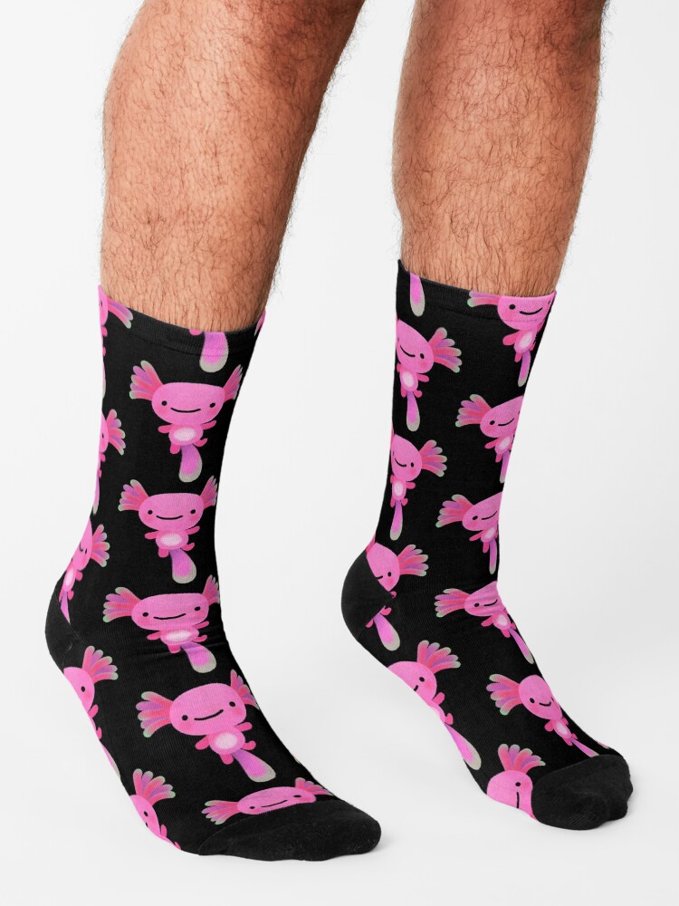 Alternate view of Coral axolotl Socks