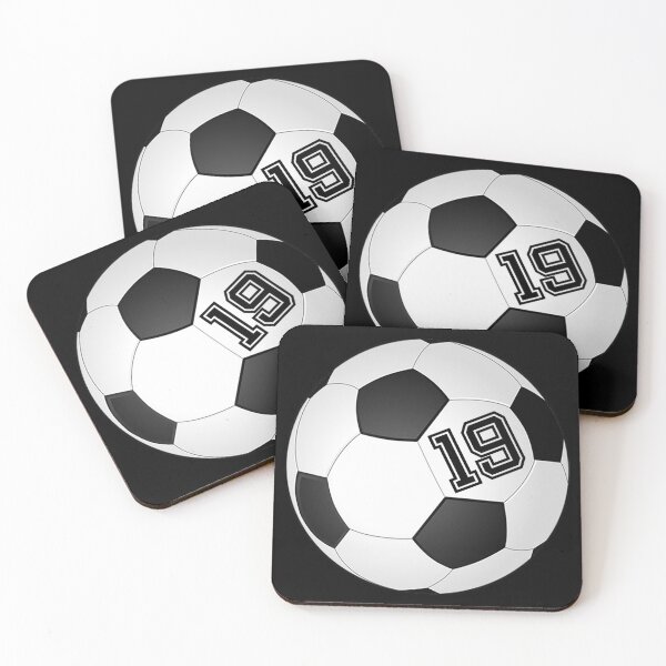Item preview, Football Soccer Player Jersey No 19 Back Number #19 Ball Sport Sticker Gift designed and sold by theshirtinator.