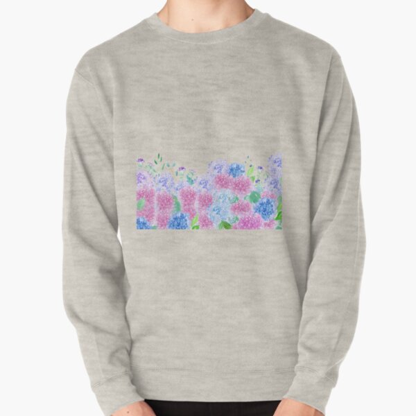 The Beauty Of Hydrangeas Watercolor Pullover Sweatshirt