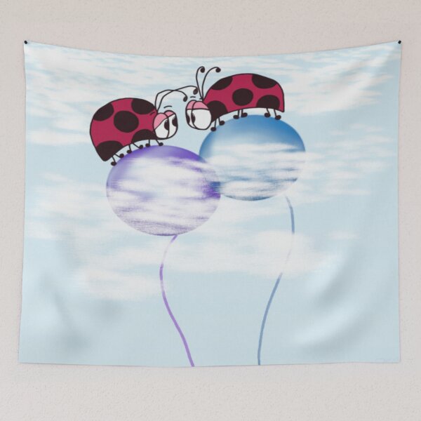 Item preview, Nowhere But Up From Here Ladybug Illustration designed and sold by OneArtsyMomma.