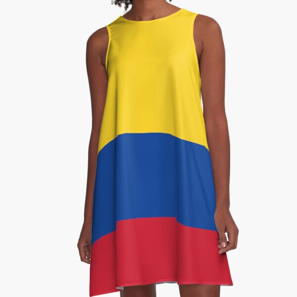 Colombian Flag - Flag of Colombia A-Line Dress