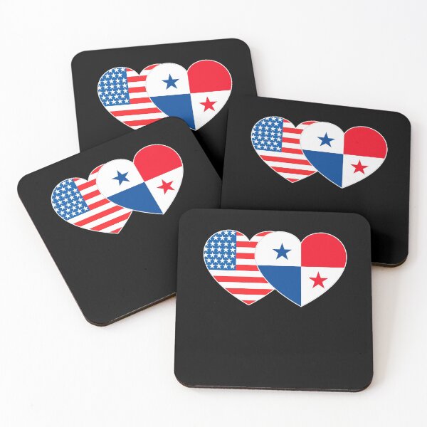 Item preview, Panama and USA Flag Twin Heart for Panamian Americans Panamanian Patriotic designed and sold by Svo-.