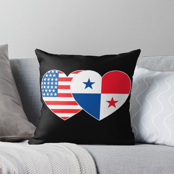 Item preview, Panama and USA Flag Twin Heart for Panamian Americans Panamanian Patriotic designed and sold by Svo-.