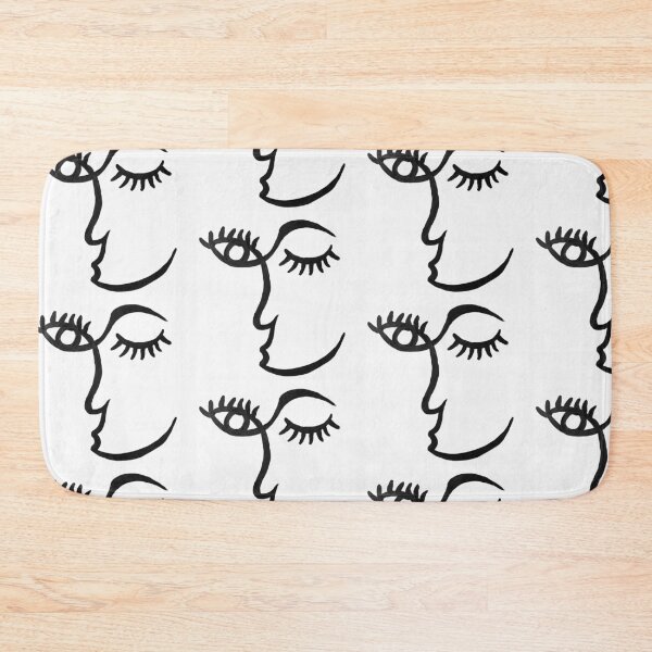 Item preview, Acrylic one line abstract face designed and sold by maiawright-art.