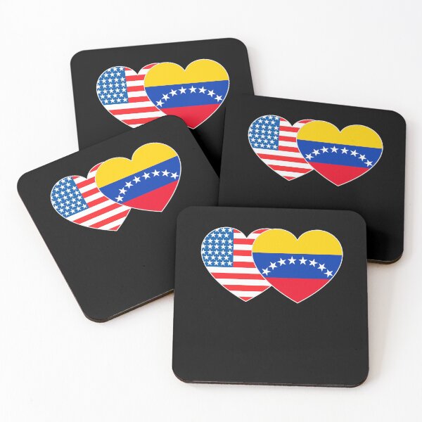 Item preview, Venezuela and USA Flag Twin Heart for Venezuelan Americans Patriotic designed and sold by Svo-.