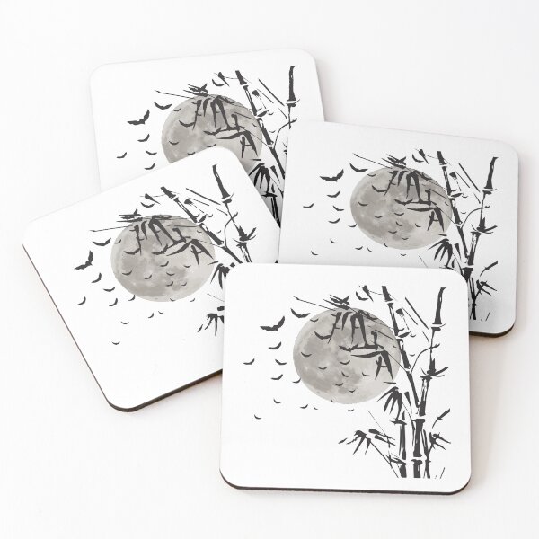 Item preview, Scary Halloween With Spooky Vampire And Moon In Bamboo Tree designed and sold by mrsmitful.