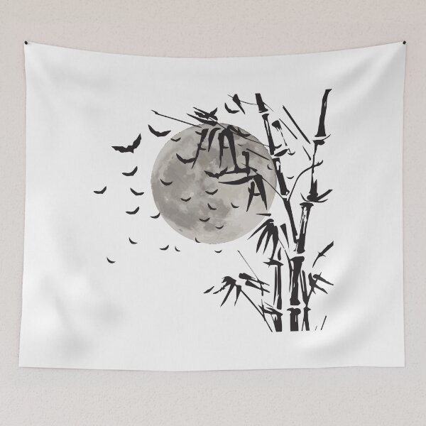 Item preview, Scary Halloween With Spooky Vampire And Moon In Bamboo Tree designed and sold by mrsmitful.