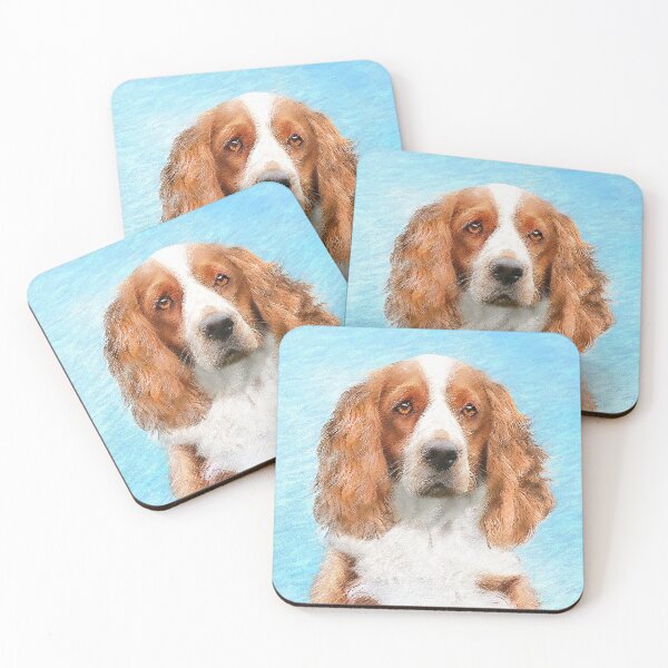 Item preview, Welsh Springer Spaniel Painting - Original Dog Art designed and sold by alpendesigns.